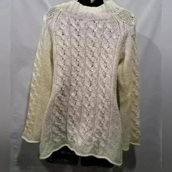 Cream Apt.9 Cable Knit Sweater - Picture 4 of 7